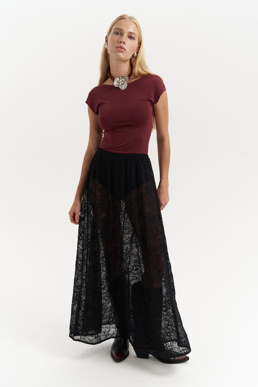 Seena Long Lace Skirt